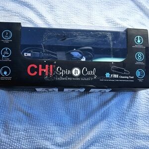 CHI Special Edition Spin N Curl Ceramic Rotating 1" Curling Iron Mint Green